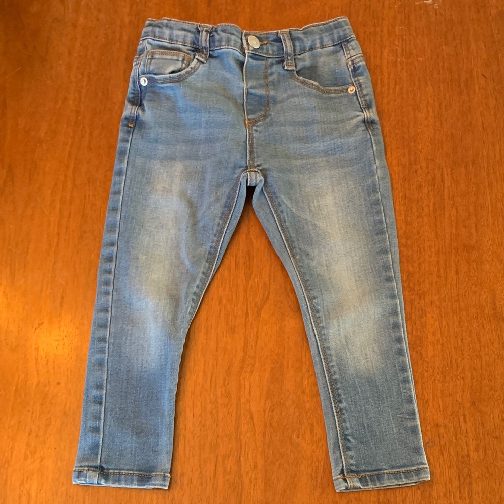 🍊5/$25 Zara Kids Denim Skinny Blue Jeans size 2-3T
